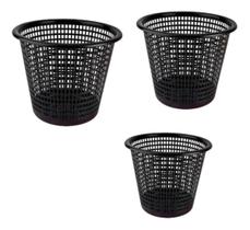 KIT 3 Cesto De Lixo Plastico Vazado 10 LITROS KIT 3 Cesto De Lixo Plastico Vazado 10 LITROS