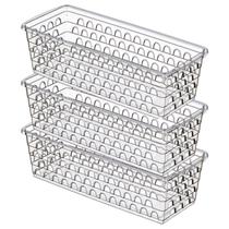 Kit 3 Cesto Multiuso Armazenamento Sem tampa 28 cm