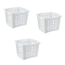 Kit 3 Cesto Organizador Decorativo Multiuso Empilhável 9L M
