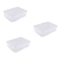 Kit 3 Cesto Organizador Decorativo Multiuso Transparente GG