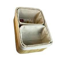 Kit 3 Cesto Organizador em Bambu