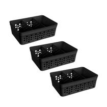 Kit 3 Cesto Organizador Rattan c/ 2 Divisórias Tam M Para Joias Maquiagem Miudezas Kit 3 Cesto Organizador Rattan c/ 2 Divisórias Tam M Para Joias Maquiagem Miudezas
