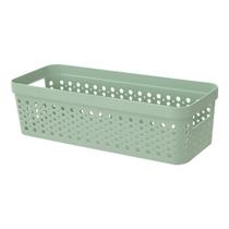 Kit 3 Cestos Organizador s/ Tampa Trama Rattan 3,6L Usual Kit 3 Cestos Organizador s/ Tampa Trama Rattan 3,6L Usual