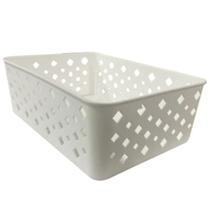 Kit 3 Cestos Rosa Organizador Multiuso Guarda Roupa Armário Gaveta