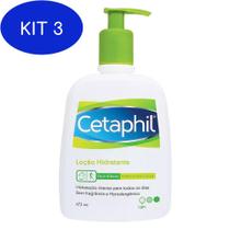 Kit 3 Cetaphil Loção Hidratante 473ml - Galderma