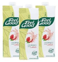 kit 3 Chá branco sabor lichia Feel Good 1L 1000ml kit 3 Chá branco sabor lichia Feel Good 1L 1000ml