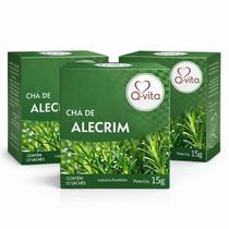 Kit 3 Chá de Alecrim Q-Vita Premium 15g - 10 Sachês