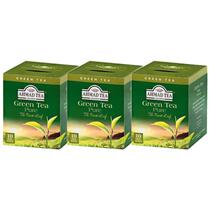 Kit 3 Chá Importado Green Pure Ahmad Tea London 20 Gr