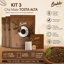 Kit 3 Chá Mate Tostado Tosta Alta Baldo em sachê 25g cada