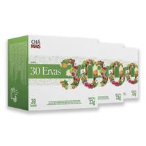 Kit 3 Chá Misto 30 Ervas Flores E Frutas Chámais 30 Sachês