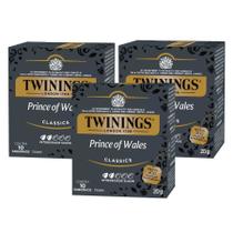 Kit 3 Cha Twinings PRINCE OF WALES Chá Preto 10 Sachês Kit 3 Cha Twinings PRINCE OF WALES Chá Preto 10 Sachês