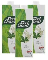 Kit 3 Chá Verde Feel Good Zero Açúcar 1L 1000Ml