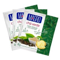 Kit 3 Chá Verde Magro Sabor Abacaxi com Hortelã Zero Lowçucar 8g Kit 3 Chá Verde Magro Sabor Abacaxi com Hortelã Zero Lowçucar 8g