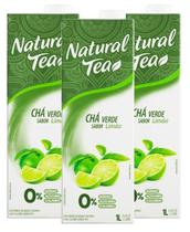 Kit 3 Chá Verde Sabor Limão Zero Açúcar Natural Tea 1L