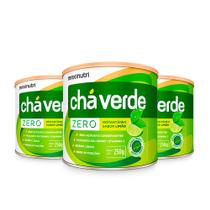 Kit 3 Chá Verde Solúvel Zero Calorias + Vitamina C 250g Maxinutri