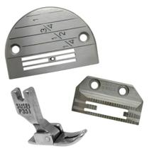 Kit 3 Chapa Dente Calcador Reta Industrial 3 ou 4 Carreira Original