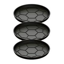 Kit 3 Chapa Petisco Redonda 20x2cm Ferro Fundido Retencao de Calor Copa 2022 Fumil