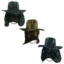 Kit 3 Chapeus Pescador Australiano, Canavieiro Protetor De Nuca