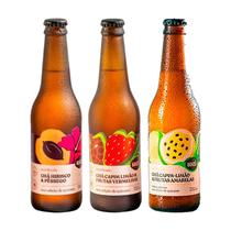 Kit 3 Chás Brazô 350ml: Hibisco, Frutas Vermelhas, Frutas Amarelas Kit 3 Chás Brazô 350ml: Hibisco, Frutas Vermelhas, Frutas Amarelas
