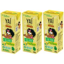 Kit 3 Chas Verde Limão S. Com Hortelã Turma Da M. 200Ml Yai