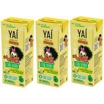 Kit 3 chas verde limão s. com hortelã turma da m. 200ml yai