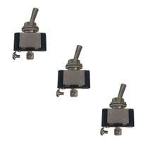 Kit 3 Chave Alavanca De Metal Unipolar Liga Desliga 10A