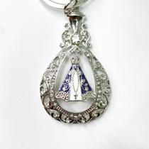 Kit 3 Chaveiros nossa senhora Aparecida detalhe em strass delicado