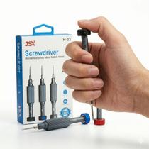 Kit 3 Chaves de Precisão Magnética JSX H03 Ferramenta para Manutenção Eletrônica