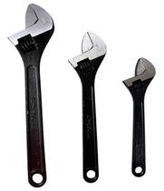 Kit 3 Chaves Inglesas Ajustável Preta 8 10 12 Lotus Kit 3 Chaves Inglesas Ajustável Preta 8 10 12 Lotus