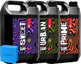 Kit 3 Cheirinho Dub Boyz Sanitizante Finalizador Automotivo Sweet Urban Prime 5L Espuma Yamase Kit 3 Cheirinho Dub Boyz Sanitizante Finalizador Automotivo Sweet Urban Prime 5L Espuma Yamase