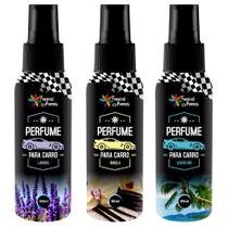 Kit 3 Cheirinho P/ Carro 60ml Spray Perfumado Tropical Aroma