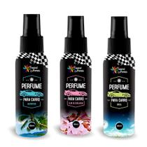 Kit 3 Cheirinhos Para Carro 60ml Aromatizador Tropical Aroma