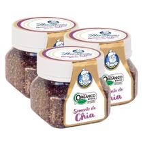 Kit 3 Chia Semente Puro Grão Orgânico Premium 300g Tia Sônia