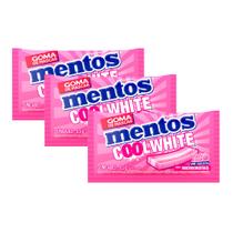 Kit 3 Chiclete Mentos Cool White Sabor Tutti Fresh com Microcristais Sem Açúcar 8,5g Kit 3 Chiclete Mentos Cool White Sabor Tutti Fresh com Microcristais Sem Açúcar 8,5g