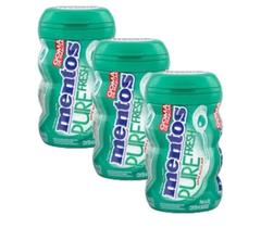 kit 3 Chiclete Mentos Pure Fresh WHITEGRENN zero açucar 92g kit 3 Chiclete Mentos Pure Fresh WHITEGRENN zero açucar 92g