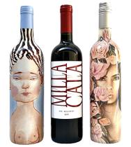 Kit 3 Chilenos Vik La Piu Belle Tinto E Rose + Milla Cala