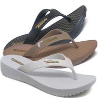 Kit 3 Chinelo Sandália Feminina Ortopédica Leve Anatômica