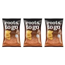 Kit 3 chips batata doce 45g roots to go - natural e sem gluten Kit 3 chips batata doce 45g roots to go - natural e sem gluten