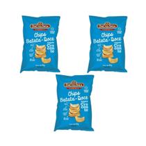 Kit 3 Chips Batata Doce Sem Glúten Feito Óleo de Coco Dacolônia 105g