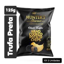 Kit 3 Chips Batatas Sabor Trufa Negra 125g Hunter's Gourmet