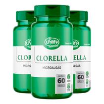 Kit 3 Chlorela 500MG Unilife 60 Cápsulas