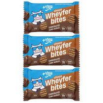 Kit 3 Choco Wheyfer Bites Chocolate C Avelã Crocante 6G Prot