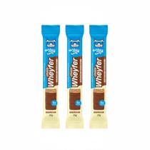 Kit 3 choco wheyfer proteico baunilha crocante 6g de proteina 25g +mu