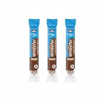 Kit 3 choco wheyfer proteico chocolate c coco crogante 6g de proteina 25g +mu