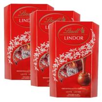 kit 3 Chocolate Ao Leite Cremoso Lindor Lindt Caixa 200G kit 3 Chocolate Ao Leite Cremoso Lindor Lindt Caixa 200G