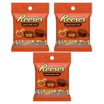 Kit 3 Chocolate AoLeite C/Pasta Amendoin Reese's Miniature
