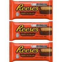 Kit 3 Chocolate AoLeite C/Pasta Amendoin Reese's Two Cup 42G