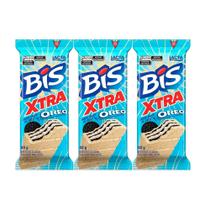 Kit 3 Chocolate Bis Lacta Xtra Oreo com 45g