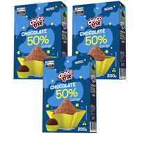 Kit 3 Chocolate em Pó 50% Intenso Cacau Choco Trix Apti Kit 3 Chocolate em Pó 50% Intenso Cacau Choco Trix Apti