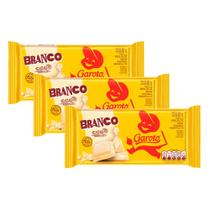 Kit 3 Chocolate Garoto Branco 80g